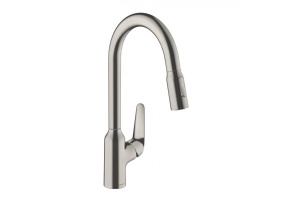 Кухонный смеситель однорычажный, 220, с вытяжным душем, 2jet Hansgrohe 71800800