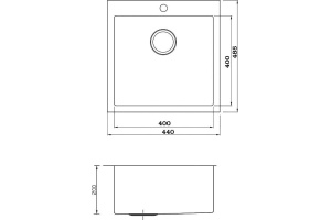 Металлическая мойка Seaman SMV-440 (SMV-440.A) - 2