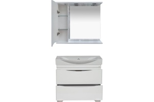 Мебель для ванной Misty Элвис 85 белая - 2