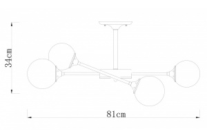 Потолочная люстра Arte Lamp Marco A2703PL-6SG - 2