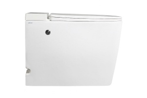 Приставной унитаз Abber Rechteck белый с сиденьем микролифт - 3