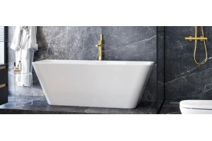 Смеситель напольный для ванны с душем Excellent Pi золото - 3