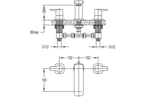 Смеситель Cezares Tesoro TESORO-BLS-01 для раковины - 2