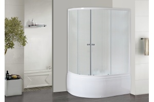Душевой уголок Royal Bath 120x80 R профиль белый стекло матовое - 2