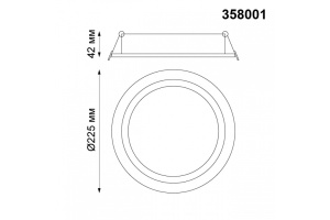 Встраиваемый светодиодный светильник Novotech Spot Stern 358001 - 3