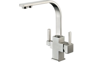 Смеситель Zorg Sanitary ZR 332 YF nickel для кухонной мойки