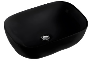Раковина накладная Esbano Martel-S 45x32 черный матовый