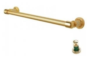 Полотенцедержатель Boheme Murano золото с зеленым