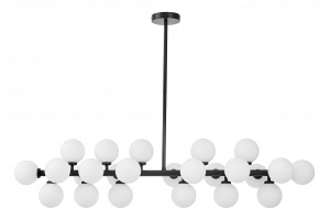 Люстра на штанге LUMINA DECO Marsiada LDP 6033-24 BK