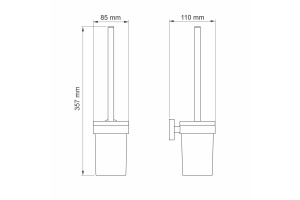 Asphe K-77727 Щетка для унитаза подвесная - 3