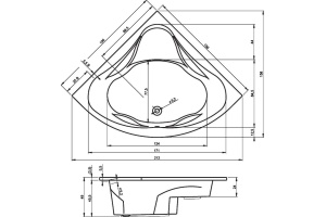 Акриловая ванна Riho Neo 150 - 2