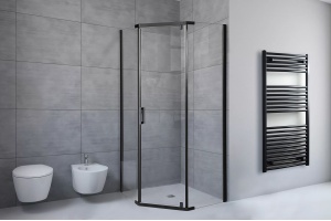 Душевой уголок Royal Bath TR 110х110 профиль черный стекло прозрачное - 2