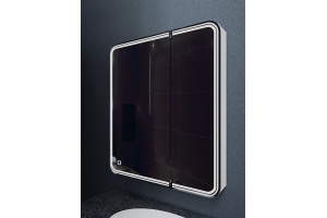 Зеркало-шкаф с подсветкой, левый ART&MAX VERONA  AM-Ver-800-800-2D-L-DS-F