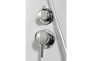 Душевая кабина Deto L 80х80 с гидромассажем и электрикой, хром (L608GM+EL) - 3