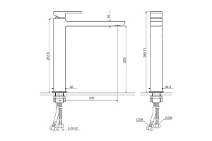 Смеситель для раковины Excellent Pride хром - 2