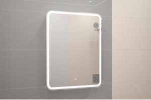 ЭЛИОТ Зеркало-шкаф 600х800, правый с розеткой LED