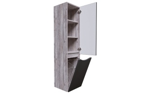 Шкаф пенал для ванной Grossman ТАЛИС бетон пайн/серый (303507) - 2