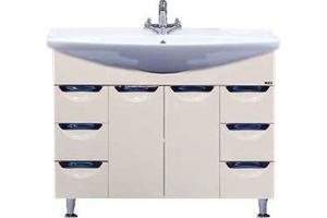 Тумба для комплекта Misty Орхидея 105 бежевая эмаль