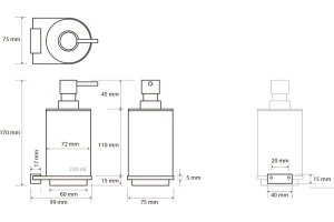 Дозатор Bemeta Galla ,108109010 - 2