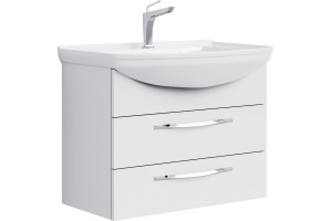 Тумба с раковиной Aqwella Allegro 75 с 2 ящиками - 3