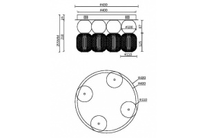 Потолочная люстра Maytoni Drop MOD273CL-L60G3K - 2