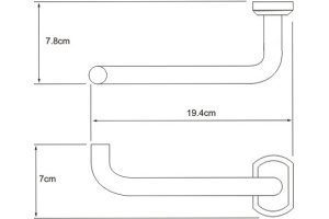 Держатель туалетной бумаги Wasserkraft Oder K-3096 - 3