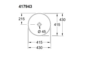 Мебельная раковина Villeroy & Boch Artis 43 Frost (417943BCW1) - 3