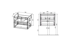 Комплект мебели Vincea Luka 60 темное дерево - 3