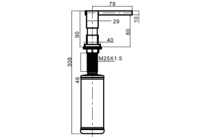 Дозатор жидкого мыла Gappo G404 - 2