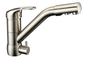 Смеситель Zorg Clean Water ZR 400 KF-12 nickel для кухонной мойки