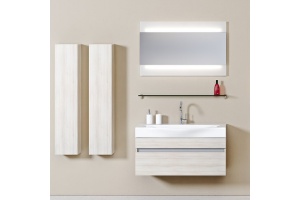 Тумба с раковиной Aqwella 5 stars Бергамо 80 акация - 3