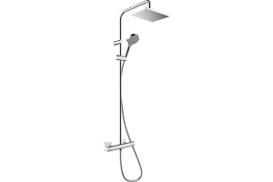 Душевая стойка Hansgrohe Vernis Shape 26286000 Showerpipe 230 1jet с термостатом, хром