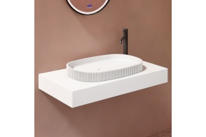 Раковина накладная ABBER Stein 55 белый (AS2601)