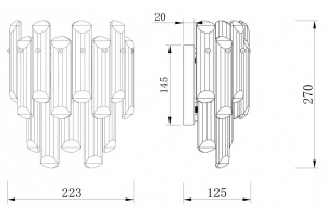 Настенный светильник Maytoni Flare DIA200WL-02G - 2