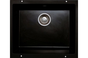 Мойка кухонная Lava U1 чёрный металлик