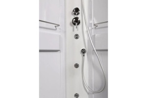 Душевая кабина Deto L 80х80 с гидромассажем, хром (L580NGM) - 2