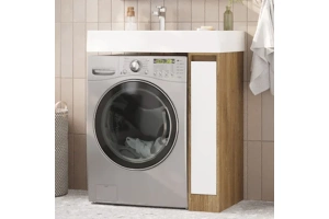 Комплект мебели Aquaton Лондри 20 темное дерево-белый - 2