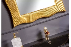 Зеркало Armadi Art Soho 70х100 с подсветкой золото - 2