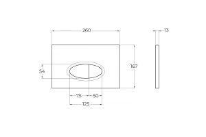 Кнопка смыва BelBagno хром глянец (BB051CR) - 2