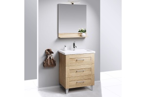 Тумба с раковиной Aqwella Foster 80 напольная - 3