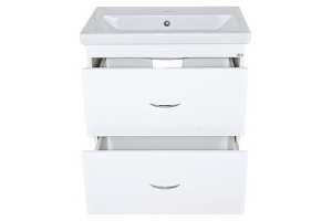Тумба с раковиной Misty Фостер 70 белая глянцевая - 3