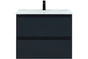 Тумба с раковиной Allen Brau Eclipse 80 черный матовый - 2