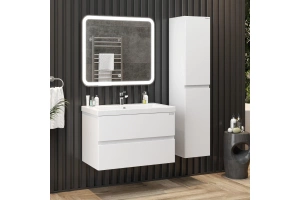 Тумба с раковиной Onika Эвада 78 белая - 3