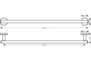 Полотенцедержатель Hansgrohe Logis Universal 41716000 - 2