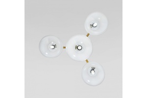 Люстра на штанге Eurosvet Loona 60161/4 латунь - 2