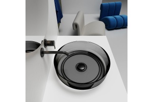 Накладная раковина Vincea 45х45 черная