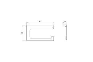 Держатель для туалетной бумаги без крышки сплав металлов IDDIS Slide хром (SLISC00i43) - 3