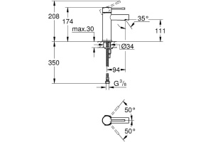 Смеситель Grohe Essence 34294001 для раковины - 2