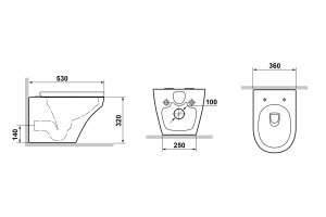 Унитаз подвесной Laguraty 9320 - 3