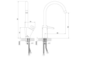 Смеситель для кухонной мойки Lemark Atlantiss хром (LM3205C) - 2